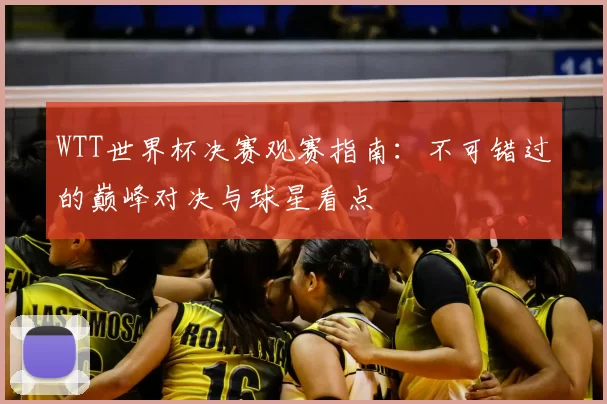 WTT世界杯决赛观赛指南：不可错过的巅峰对决与球星看点