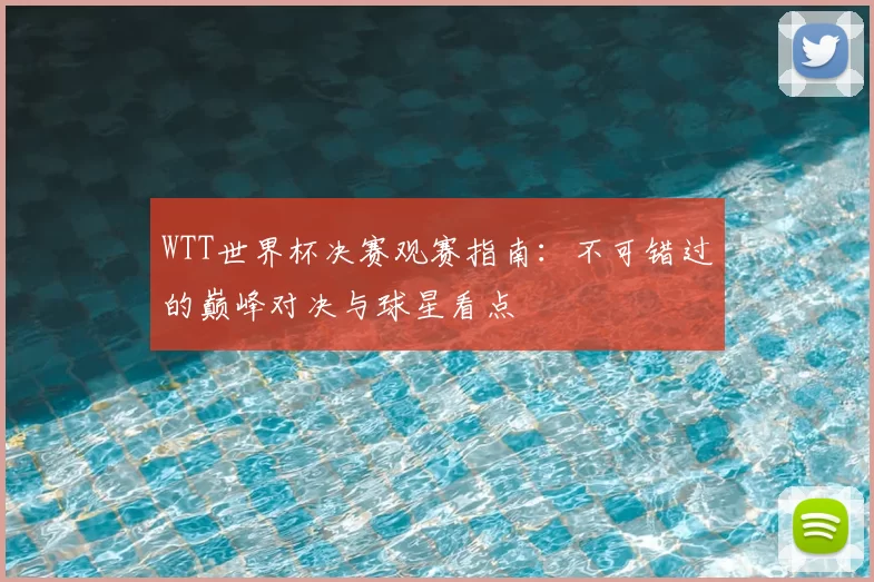 WTT世界杯决赛观赛指南:不可错过的巅峰对决与球星看点